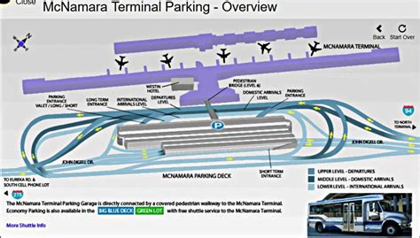 Mcnamara Terminal Dtw Parking Map