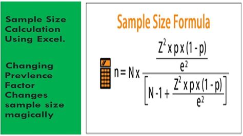 Sample Size Calculation For Finite Population Ii Cochran Formula For Sample Size Youtube