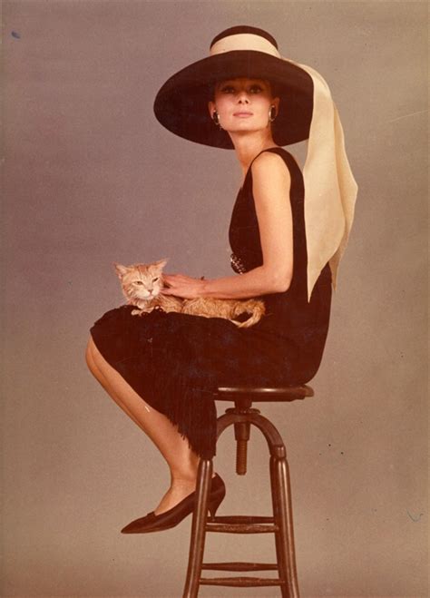 Audrey Hepburn As Holly Golightly With Cat In Breakfast At Tiffany S By Howell Conant On