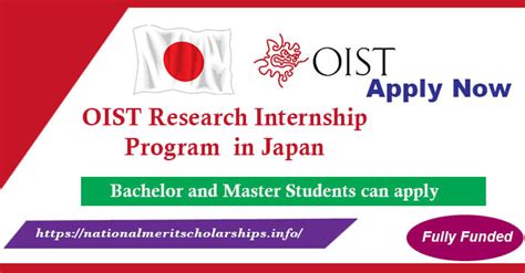 OIST Research Internship Program 2025 In Japan Fully Funded