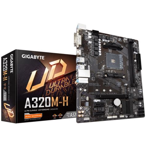 Placa Mãe Gigabyte GA A320M H Chipset A320 AMD AM4 mATX DDR4