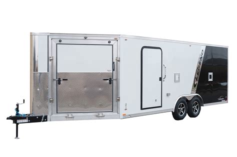 Trailmaster V Nose Ft Wide Aluminum Enclosed Snow Trailer