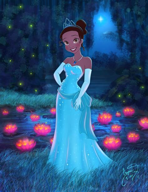 Tiana blue dress - Disney Princess Fan Art (18699488) - Fanpop