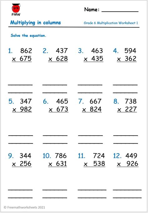 Grade 6 Four Operations Worksheets | Free Printables