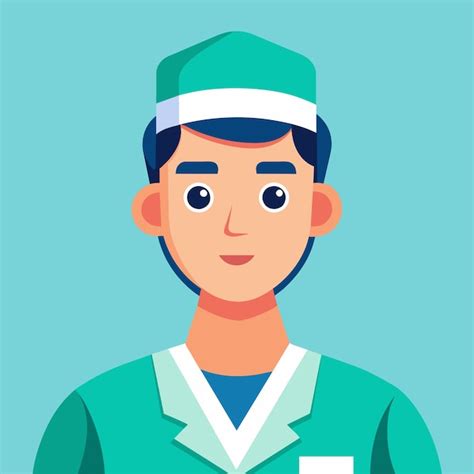 Flat Vector Illustration Of An Anesthesiologist Premium AI Generated