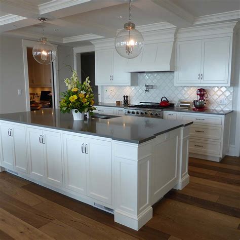 Custom Kitchen Beaded Inset Cabinets Painted White Welsey Ellen