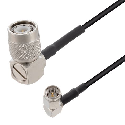 Low Loss RA SMA Male To RA TNC Male Cable LMR 100 Coax