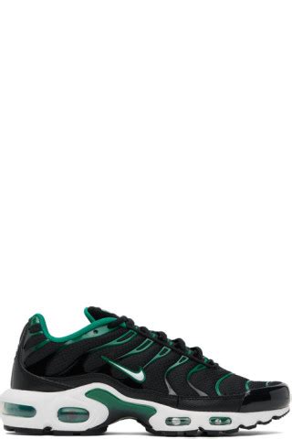 Black & Green Air Max Plus Sneakers by Nike on Sale