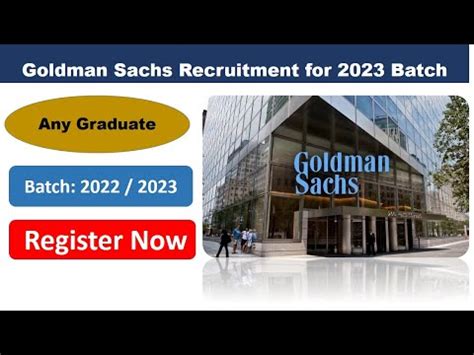 Goldman Sachs Off Campus Drive Registration Recruitment Freshers