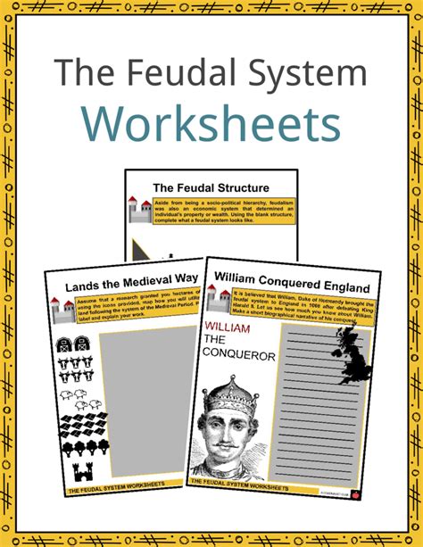 Sample The Feudal System Worksheets