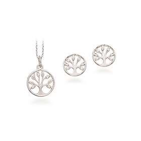 Best Pris P Scrouples Sterling Silver Smyckesset Med Zirconia Px