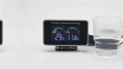 HD Digital Voltmeters 2 IN 1 Auto Gauges Water Temperature Gauge