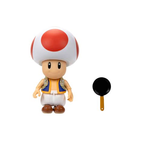 Nintendo The Super Mario Bros. Movie Toad Figure with Frying Pan ...