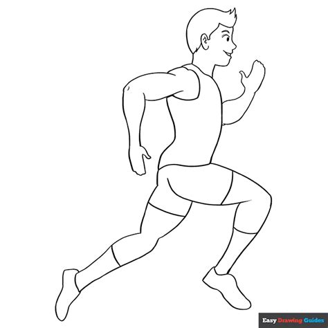 how to draw someone running easy