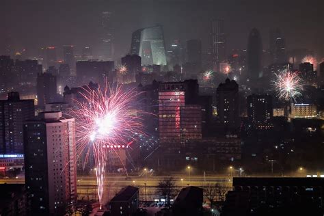 Fireworks lit up the skyline in Beijing, China. | Chinese New Year Celebrations 2014 | Pictures ...