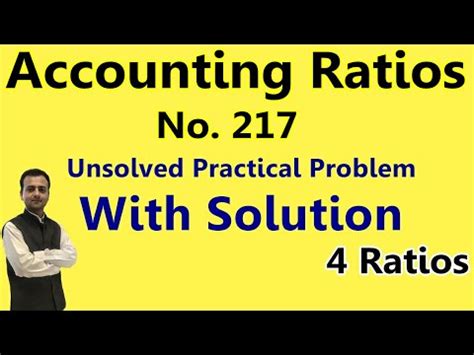 Ratio Analysis Class Practical Problem Accounting Ratios Class