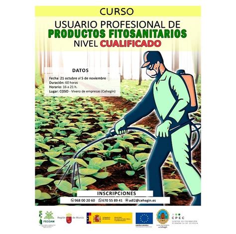 CEHEGÍN Ofertado el curso Usuario Profesional de Productos