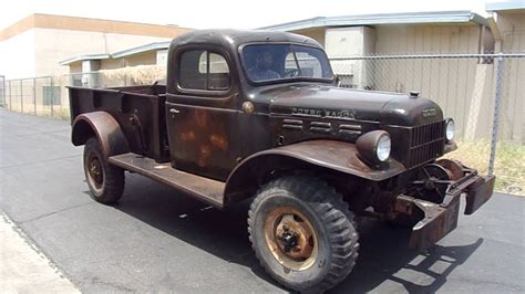 1947 Dodge Wdx Power Wagon Runs Great Title Sold 19500 Youtube