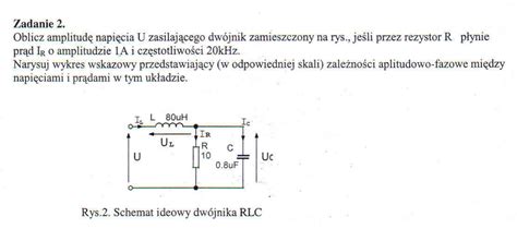 Obwód rezystor cewka kondensator zadanie elektroda pl