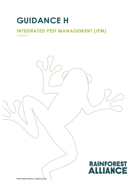 Guidance H Integrated Pest Management Pdf Pesticide Pest Organism