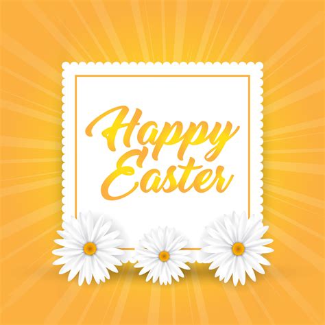 Easter Background With Daisies 373441 Vector Art At Vecteezy