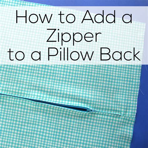 How To Sew A Zippered Pillow Cover A Video Tutorial Shiny Happy World