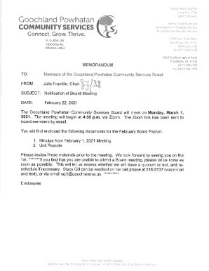 Fillable Online Goochland Powhatan Community Services Board Fax Email