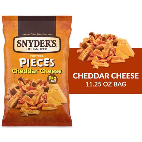 Snyder S Of Hanover Pretzel Pieces Cheddar Cheese 11 25 Oz Walmart