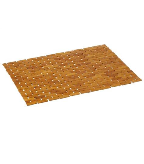 Tapis De Bain Caillebotis Bambou 60x42cm