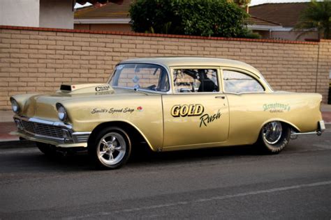 1956 Chevrolet Chevy Bel Air 150 210 Belair Drag Car Gasser Pro Street Hot Rod For Sale Photos