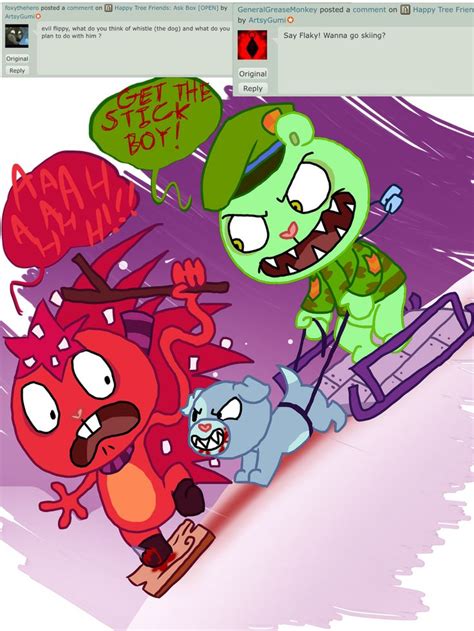 Ask HTF: Question 248 by ArtsyGumi on DeviantArt | Happy tree friends, Happy friends, Bunny ...