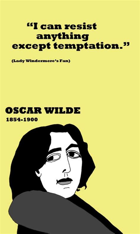 Oscar Wilde On Temptation Print