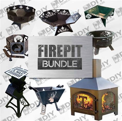 Fire Pit Bundle DXF File for Metal Welding Projects