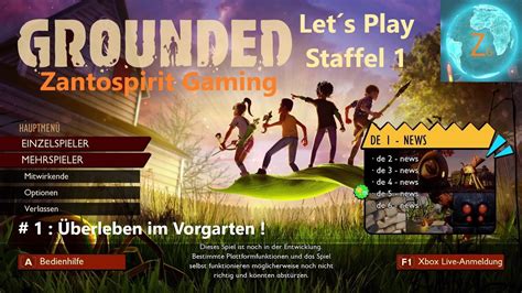 Lets Play Grounded Folge 1 Überleben im Vorgarten YouTube