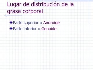 Distribuci N De La Grasa Corporal Ppt