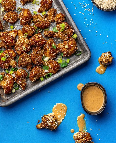 Baked Thai Chili Cauliflower Bites - Keep On Cookin'