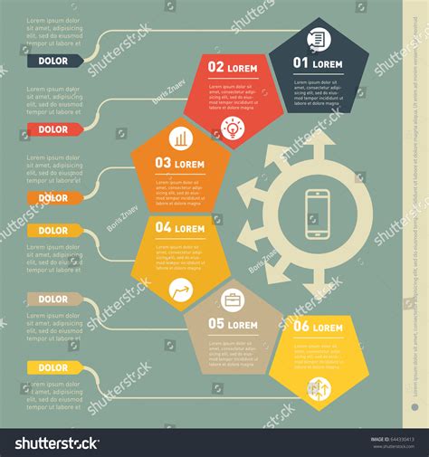 Web Template Chart Diagram Business Presentation Vector De Stock