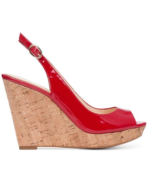 Jessica Simpson Jessica Simspon Jeniri Slingback Peep Toe Wedge Pumps