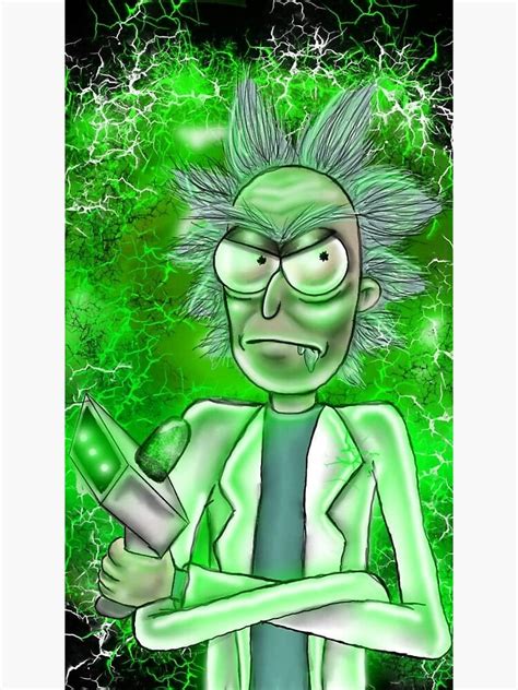 "Rick Sanchez with portal gun" Poster for Sale by Cgarland1985 | Redbubble