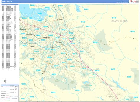 North San Jose Zip Code Map