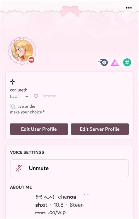 Discord Profile Inspo In Discord Server Roles Ideas Cute Bios