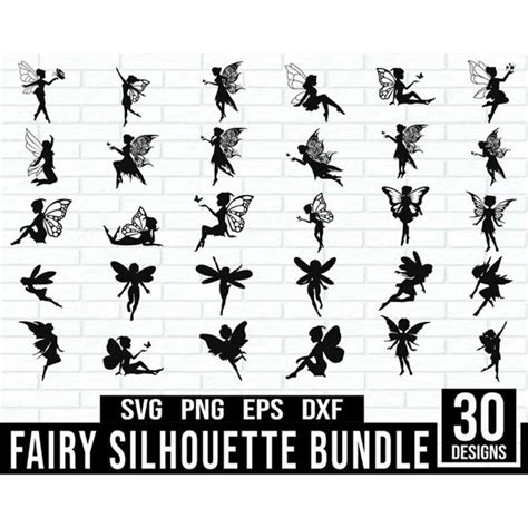 Fairy Silhouette SVG Bundle, Fairy Silhouette Svg, Fairy Cli - Inspire ...