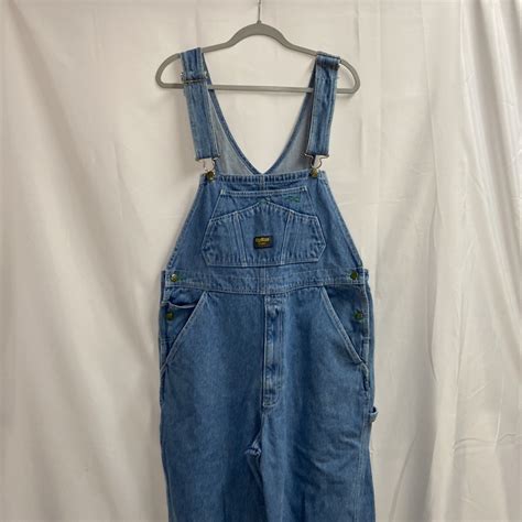 Oshkosh Vintage Vestbak Bib Overalls Blue Size Large Gem