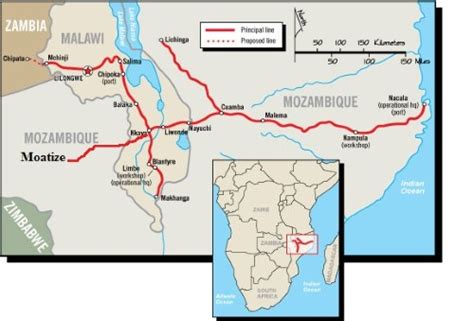 Nacala Corridor Mapinclmoatize 500 Africa Ports