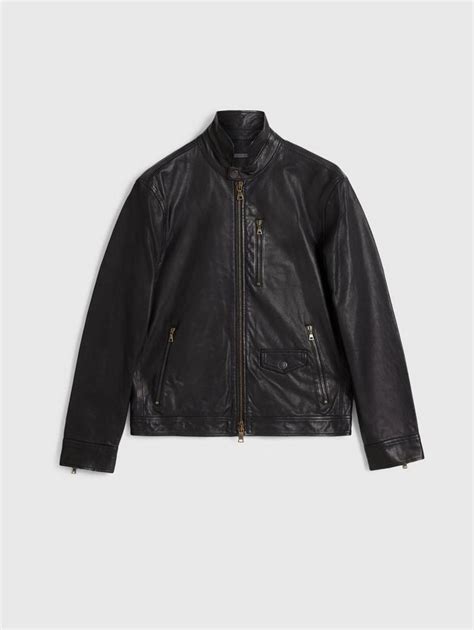 York Jacket Black Men John Varvatos Leather Jackets Jesse Amato