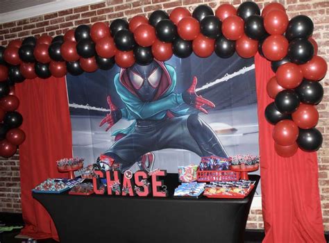 Miles Morales Spiderman Birthday Party Supplies