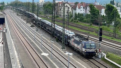 Zssk Mit Autozug In Stuttgart Untert Rkheim Youtube