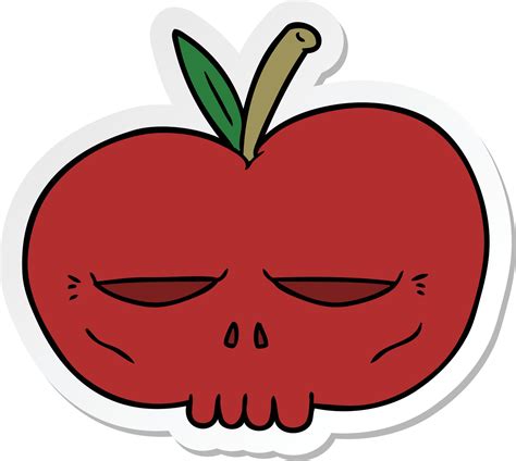 red apple skull 12668791 Vector Art at Vecteezy