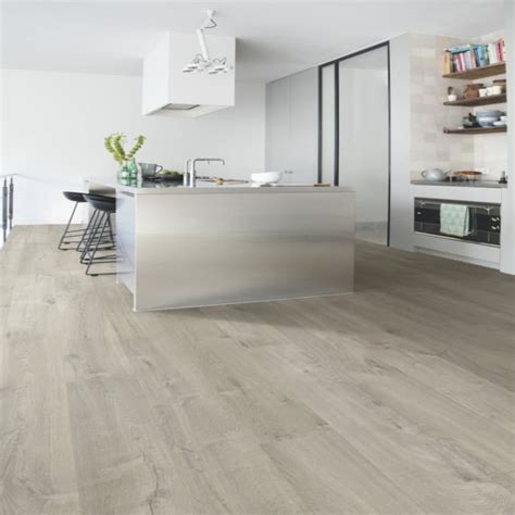 Quickstep Impressive 8mm Soft Grey Oak Waterproof Laminate Flooring (IM3558) | Leader Floors