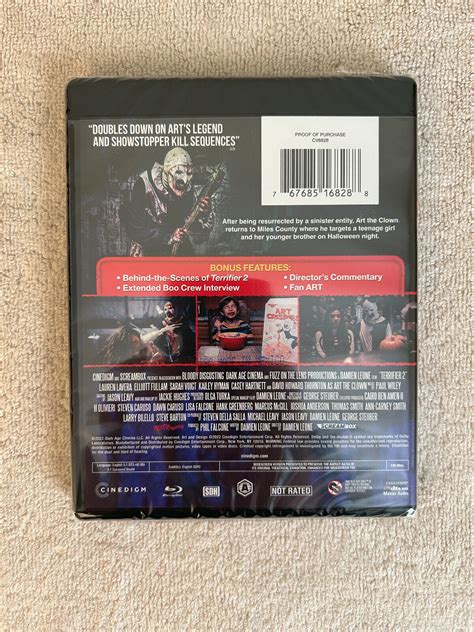 Terrifier 2 2022 4k Ultra Hd W Slipcover Art The Clown Horror